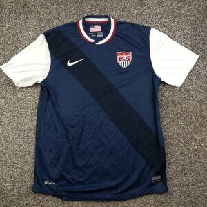 Nike United States Soccer Jersey USA 2012-13 Away Blue Mens Medium